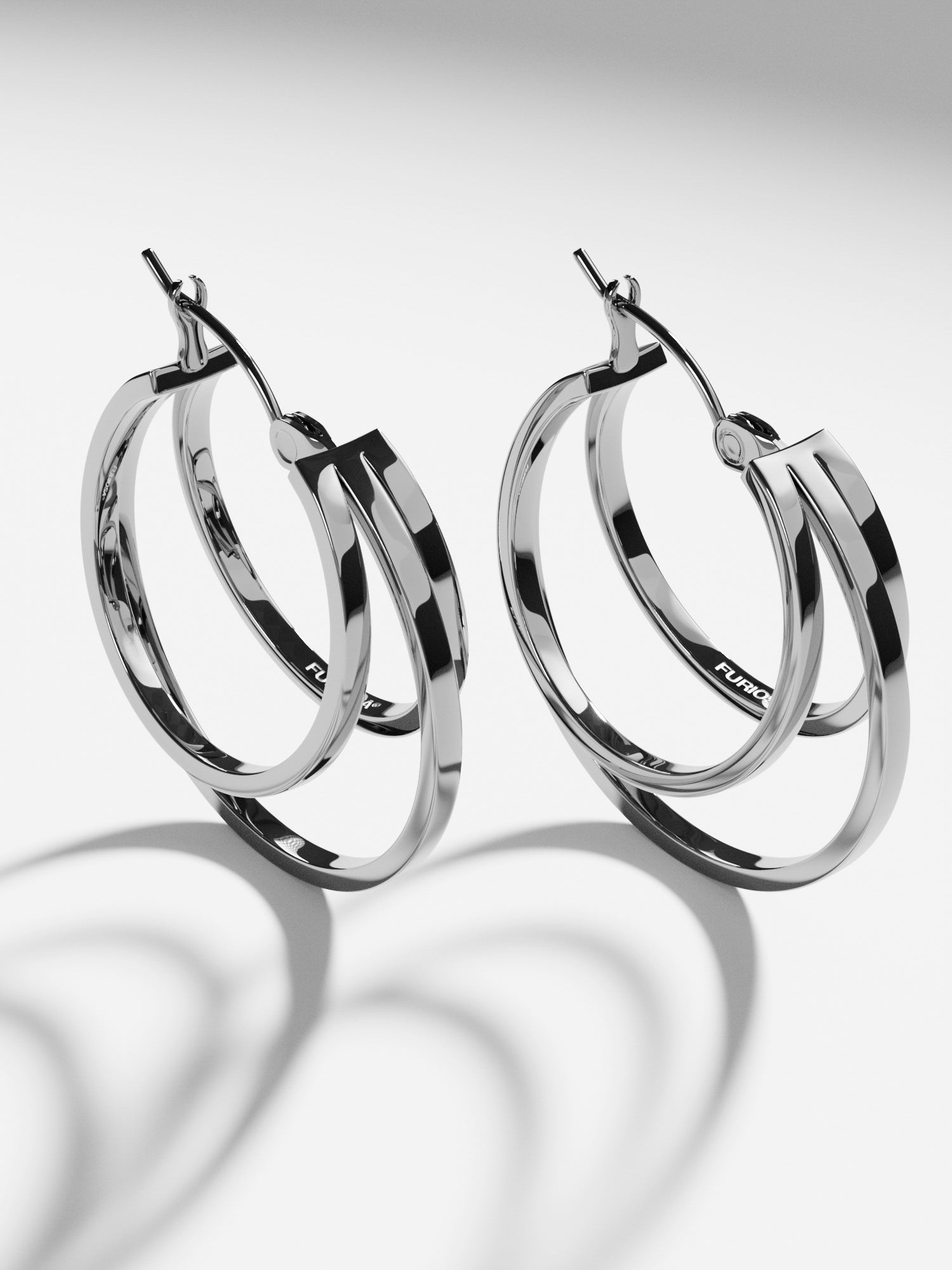 KOLCZYKI TRIPLE HOOP