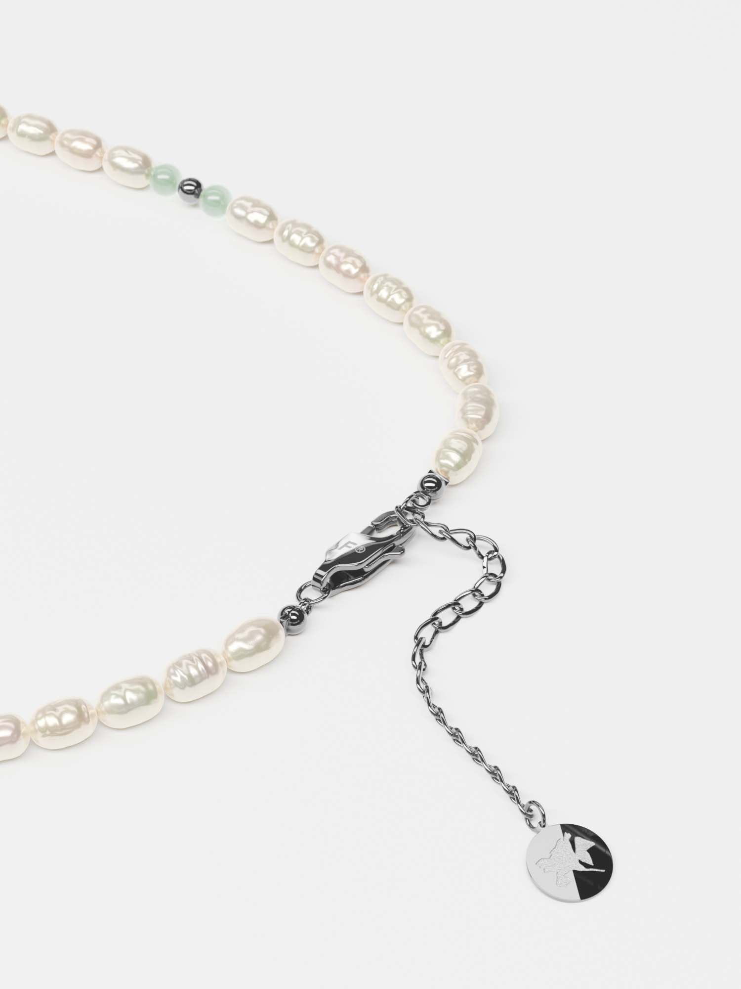 NASZYJNIK MATCHA PEARL