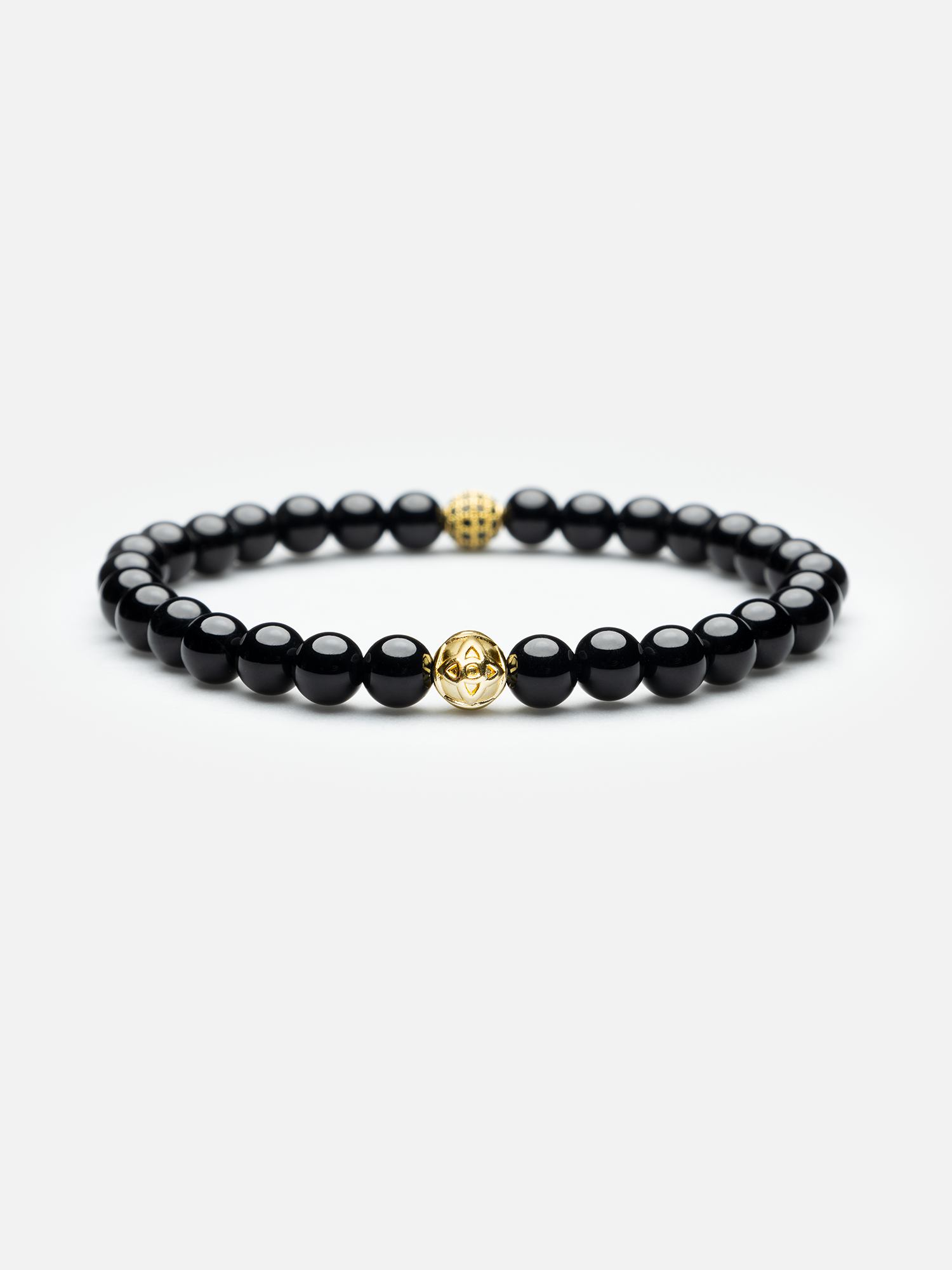 BRANSOLETKA ONYX GOLD, 6MM