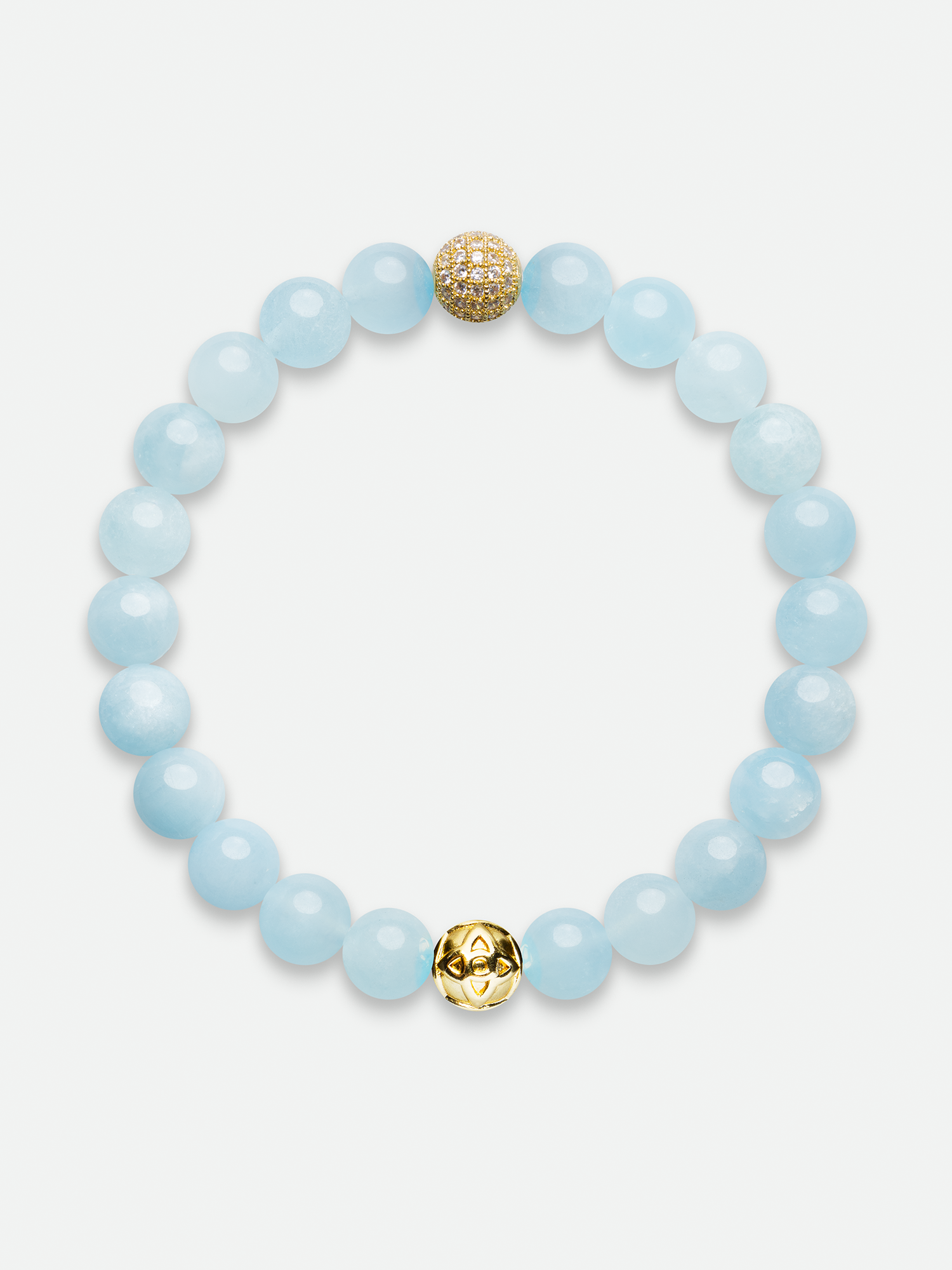 BRANSOLETKA AQUAMARINE, 8MM
