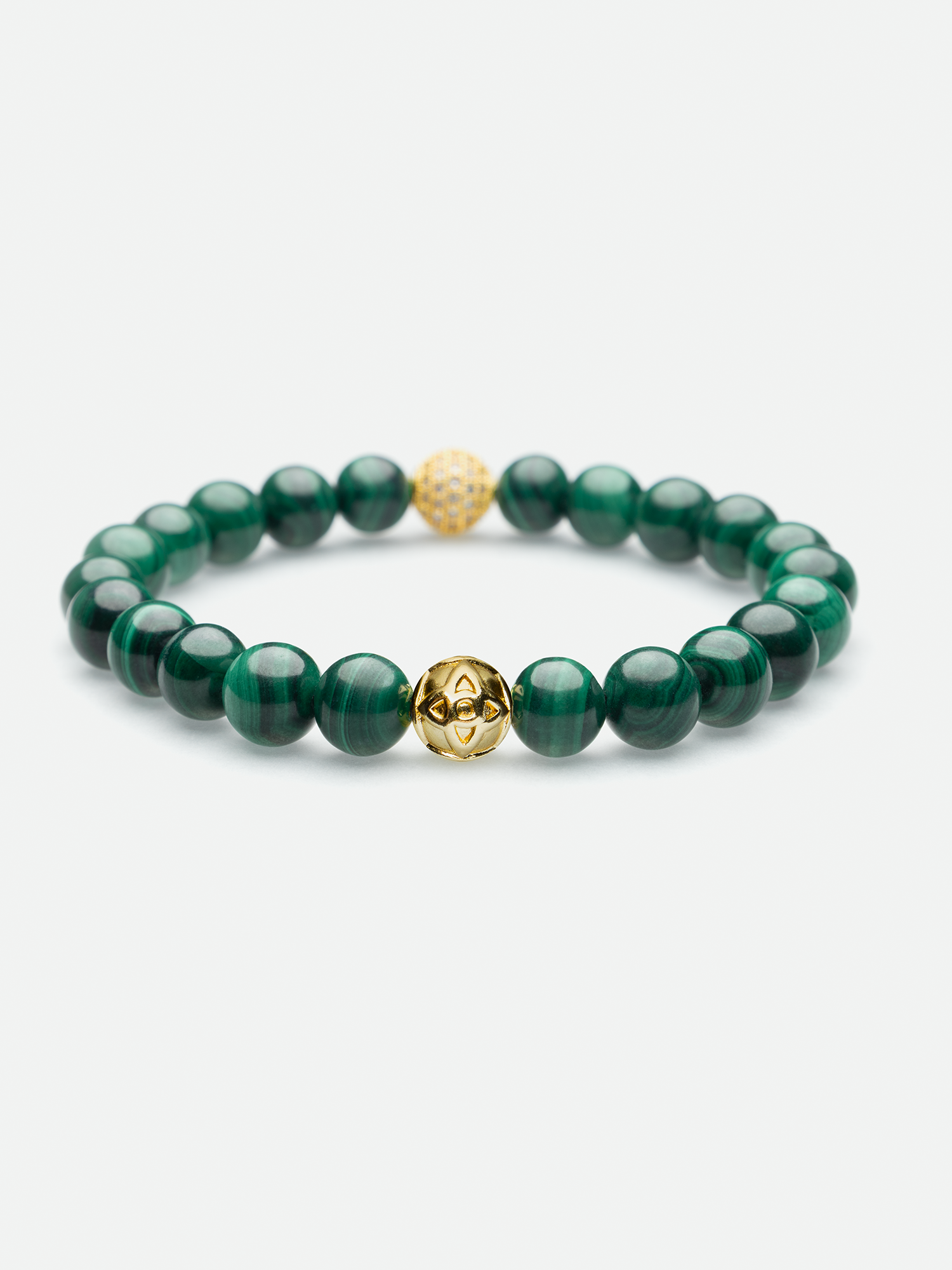 BRANSOLETKA MALACHITE, 8MM