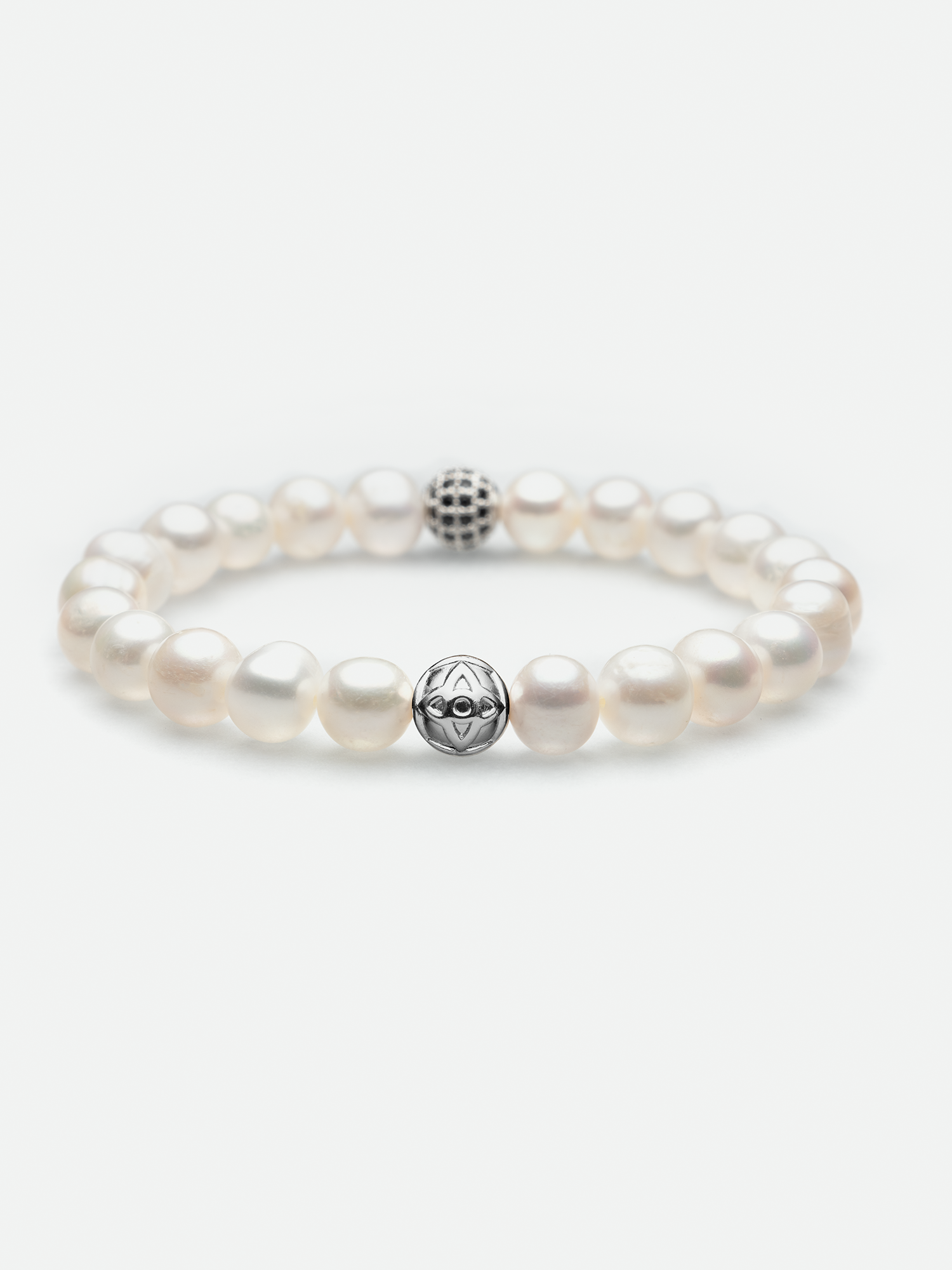 BRANSOLETKA PEARL D'ARGENT, 8MM