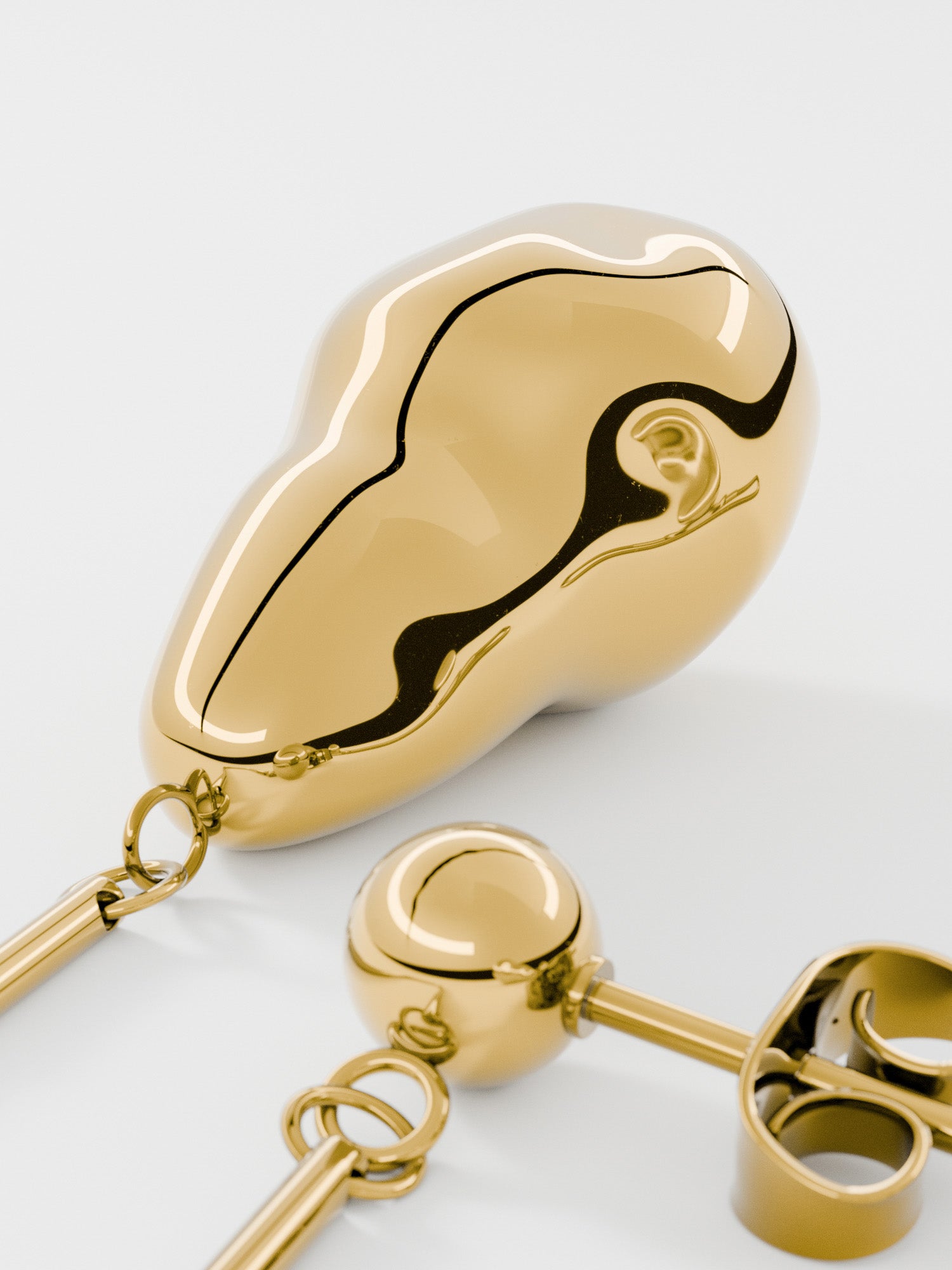 KOLCZYKI BAROQUE PEARL