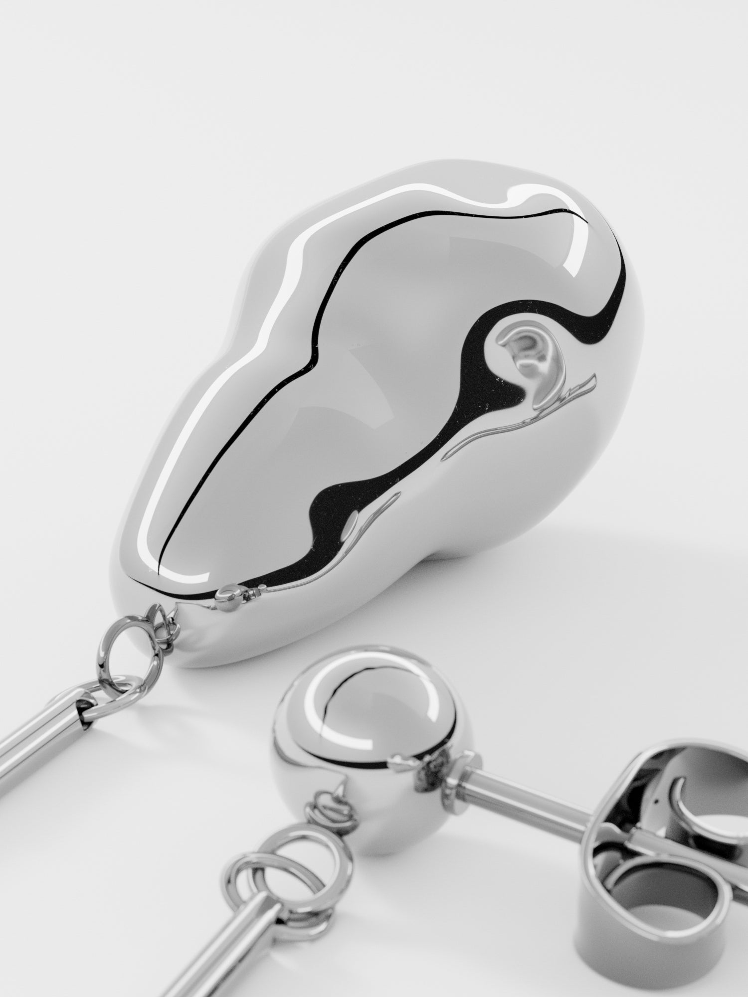 KOLCZYKI BAROQUE PEARL