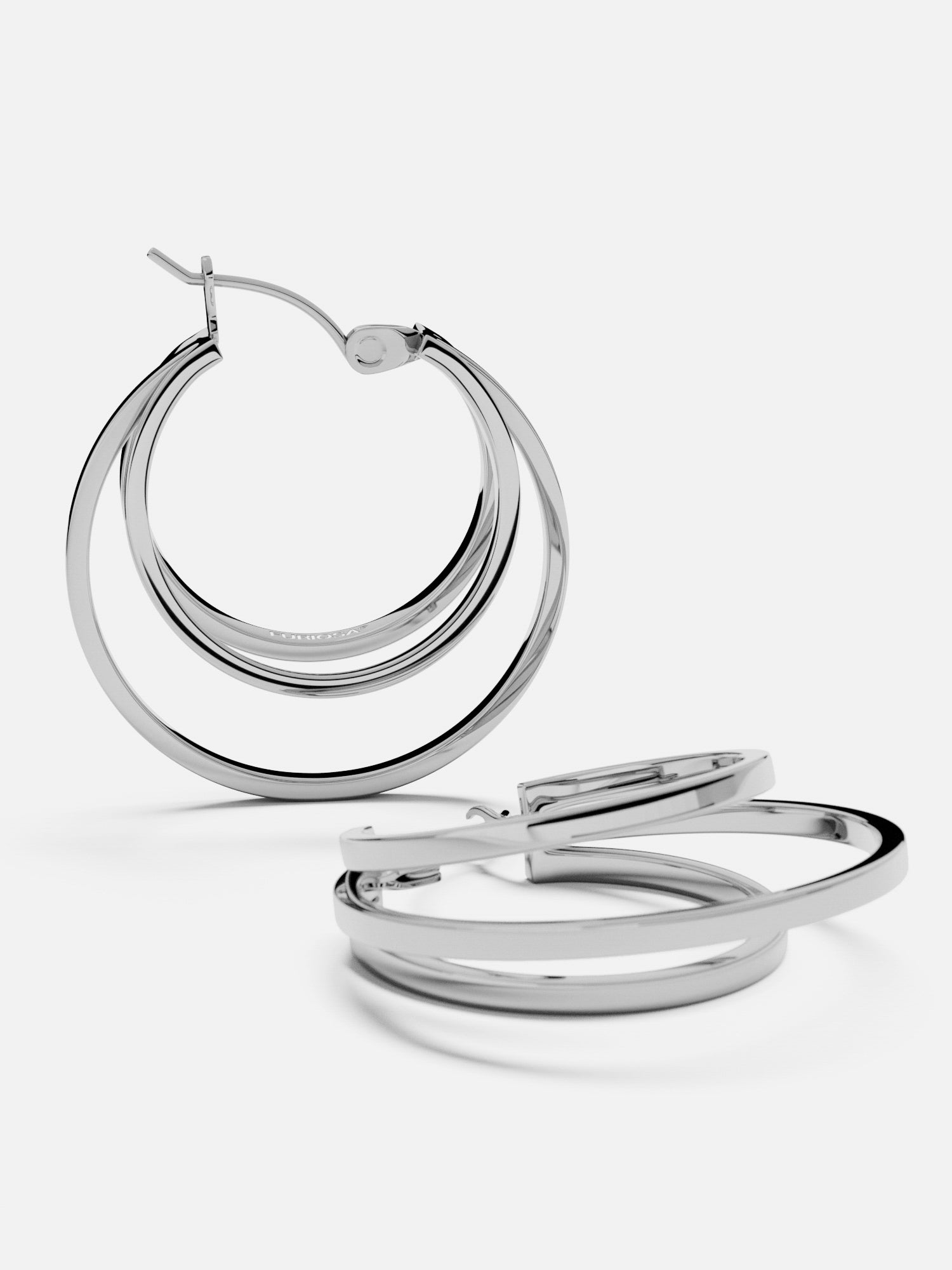 KOLCZYKI TRIPLE HOOP