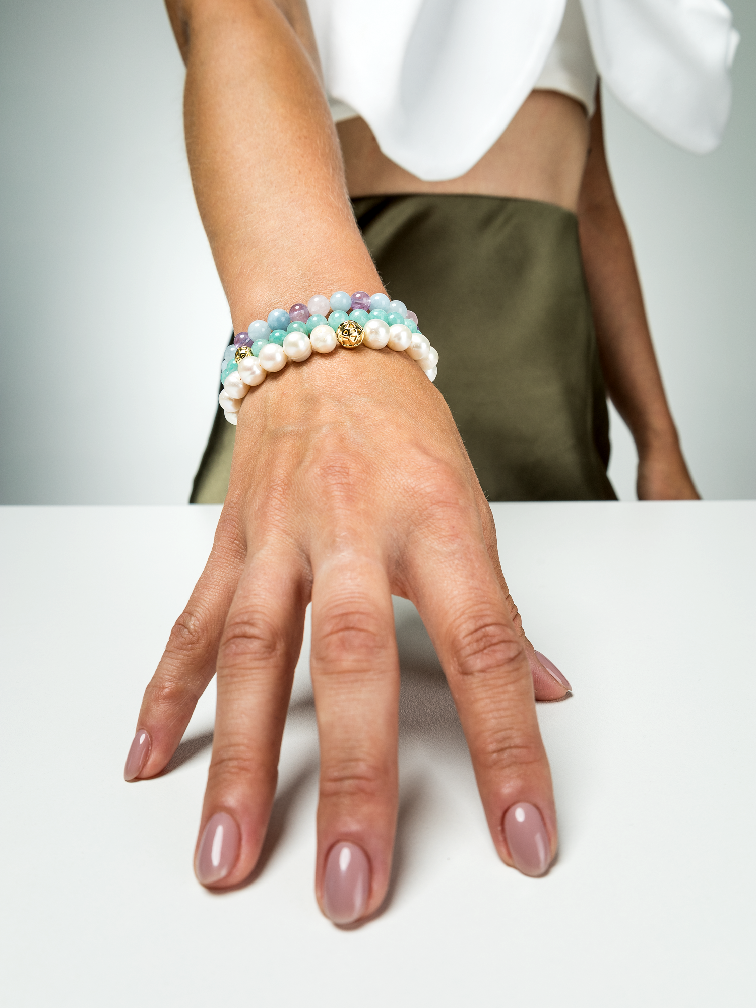 BRANSOLETKA PEARL D'OR, 8mm