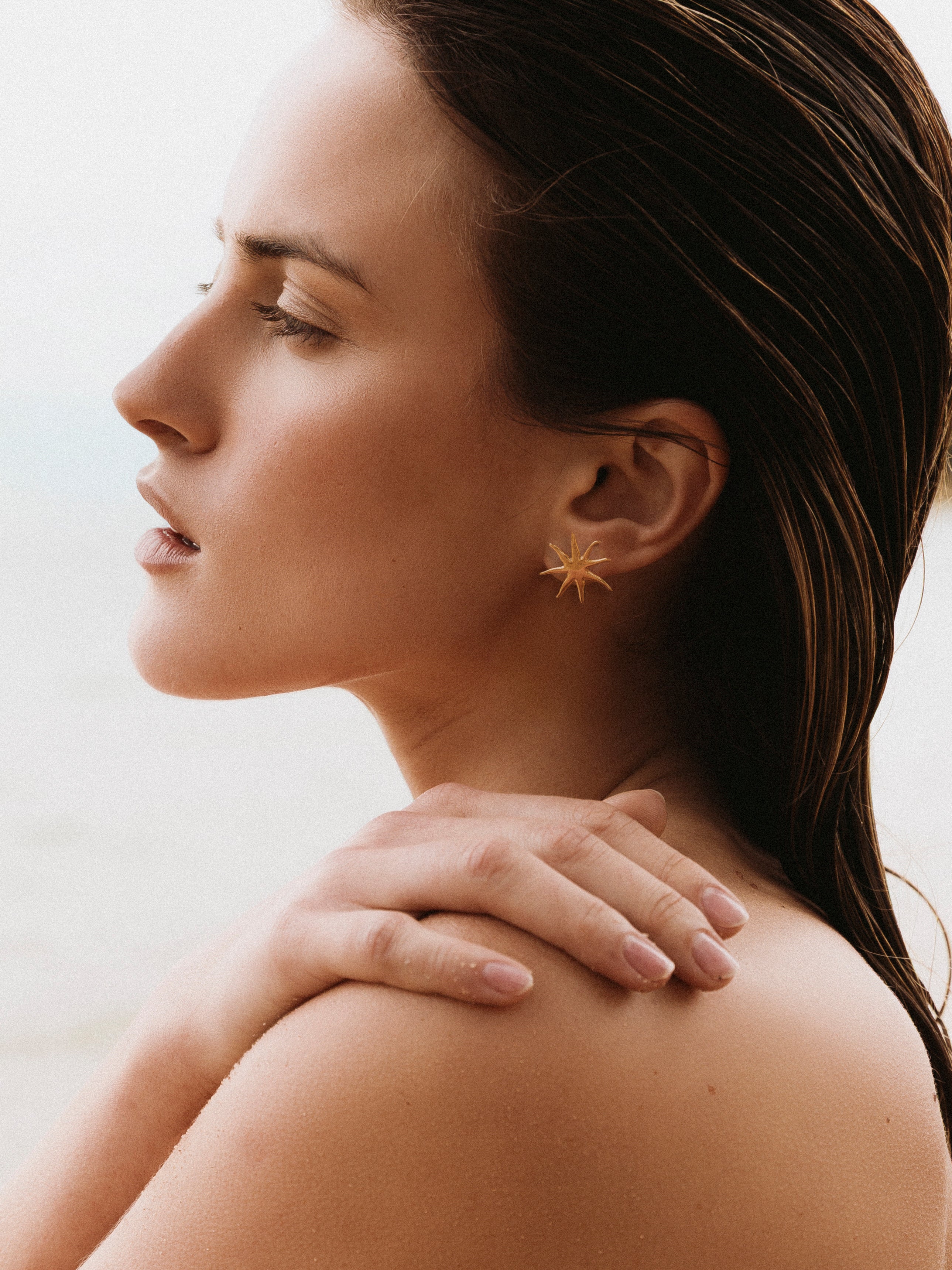 KOLCZYKI STARFISH STUDS